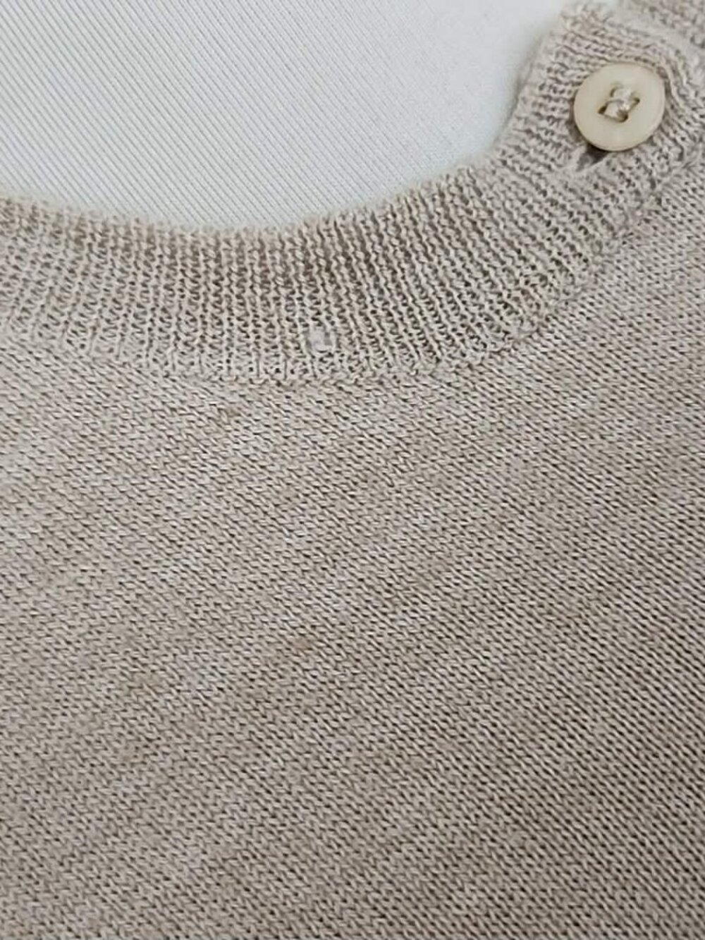 New  York & Company heathered oatmeal (beige) 3/4 sleeve sweater sz XS - Picture 2 of 2